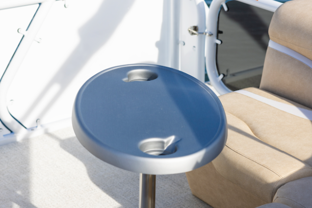 a small boat in a body of water